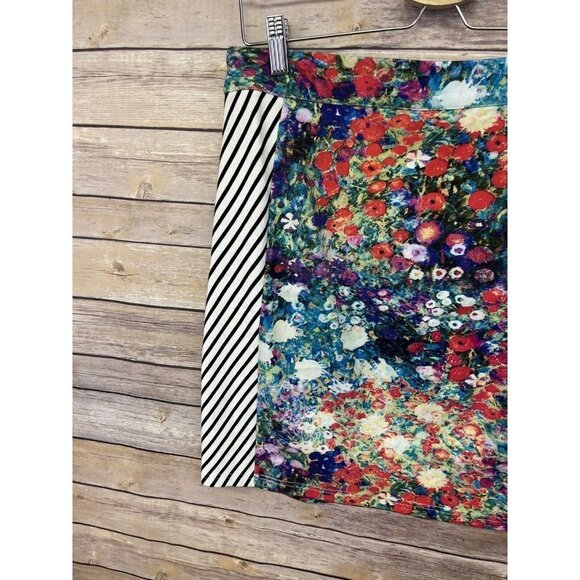 Anthropologie Tabitha Size 4 Spring Meadow Mixed Print Pencil Skirt Floral - Picture 10 of 12